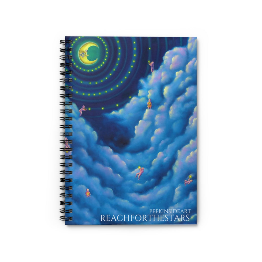REACHFORTHESTARS - Spiral Notebook - Ruled Line